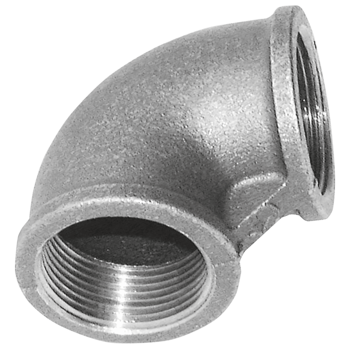 K-Line Connect 4 X 3 Female BSPT 90 Reducing Elbow Galvanised K-MI90-4-3 - FluidAirFittings