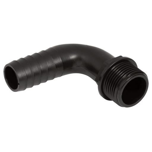 FT Pro - 29PHA34 1" BSPP Male X 32MM OD Male BSPP Elbow X Barb OD Threaded Stud - FluidAirFittings