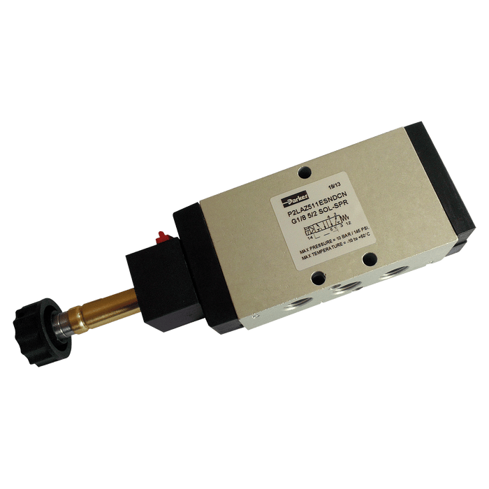 Parker 5/Spring Return Solenoid G1/8" P2LAZ511ESNDCN - FluidAirFittings
