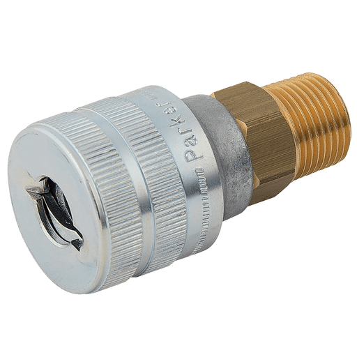 Parker 3/8" BSPT Male Plug 9792D-12 - FluidAirFittings