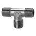 Camozzi 3/8" BSPT Male Tee 2080.375 - FluidAirFittings