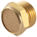FT Pro 1/8" BSPP Male Flat Silencer Brass 1866398 - FluidAirFittings