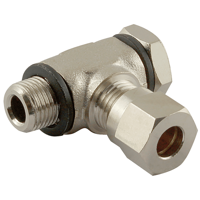 Aignep 1/8" BSPP Male X 4MM OD Single Banjos 2018-3040 - FluidAirFittings