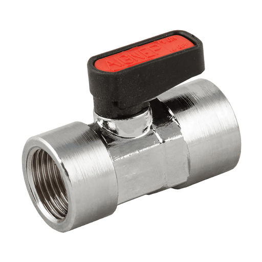 Aignep British Gas 3/8 BSPP Female Mini Ball Valve 6400-38-38 - FluidAirFittings