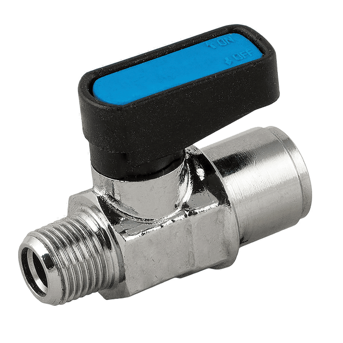 Aignep British Gas 1/8" NPTF Male/Female Brass Ball Valve Gas Mini 86310-18 - FluidAirFittings