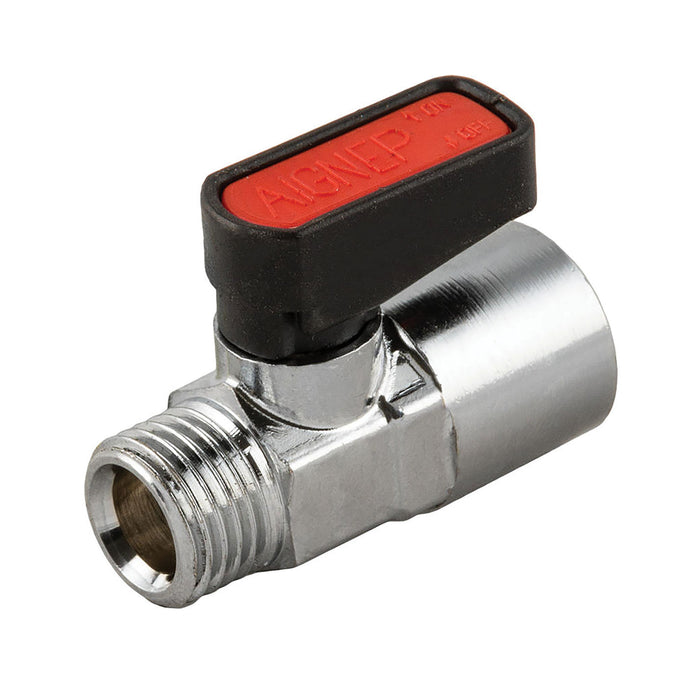 Aignep British Gas 1/2 BSPP Male X Female Mini Ball Valve 1647591 - FluidAirFittings
