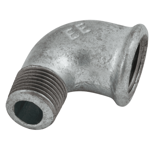 EE Black Unequal Street Elbow 3/8" Male X 1/2" Female EE-MI92-12-38N - FluidAirFittings