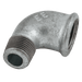 EE Black Unequal Street Elbow 3/4" Male X 1" Female EE-MI92-1-34N - FluidAirFittings