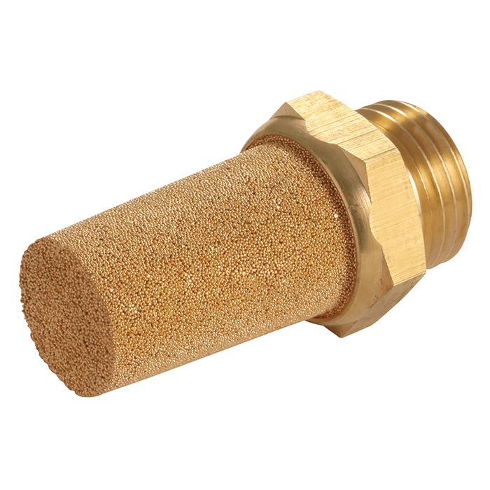FT Pro 1/4 NPT Silencer Sintered Bronze 7030-1/4NPT - FluidAirFittings