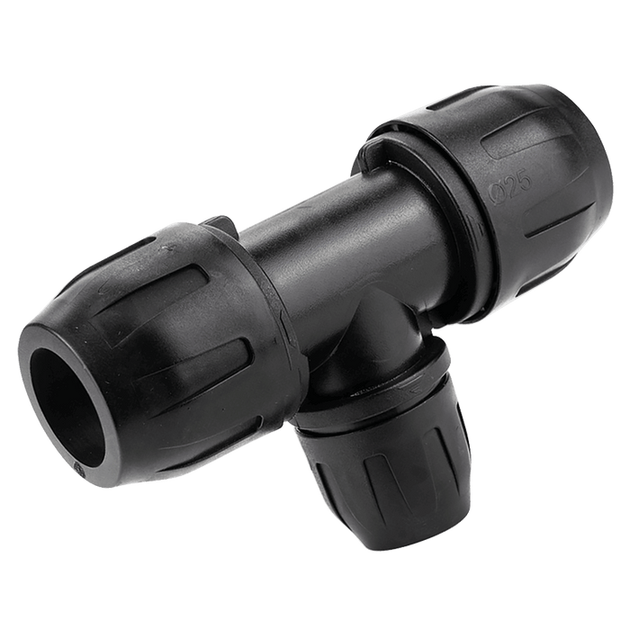 Aircom Reducing Tee PA 40MM to 25MM QLTRPA040025 - FluidAirFittings