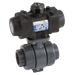 FT Pro - 1279040 1.1/4" BSP SA 2 Way PVC/Viton Valve - FluidAirFittings
