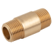 FT Pro 1/4" BSPT Male Brass Barrel Nipple TT14 - FluidAirFittings