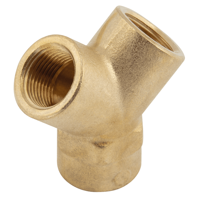 FT Pro 1/4" BSPP Female Equal Y Branch Outlet UP17-14 - FluidAirFittings