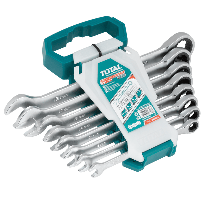 Total Tools Ratchet Spanner Set, 2 Sizes 8-19MM THT102RK086 - FluidAirFittings