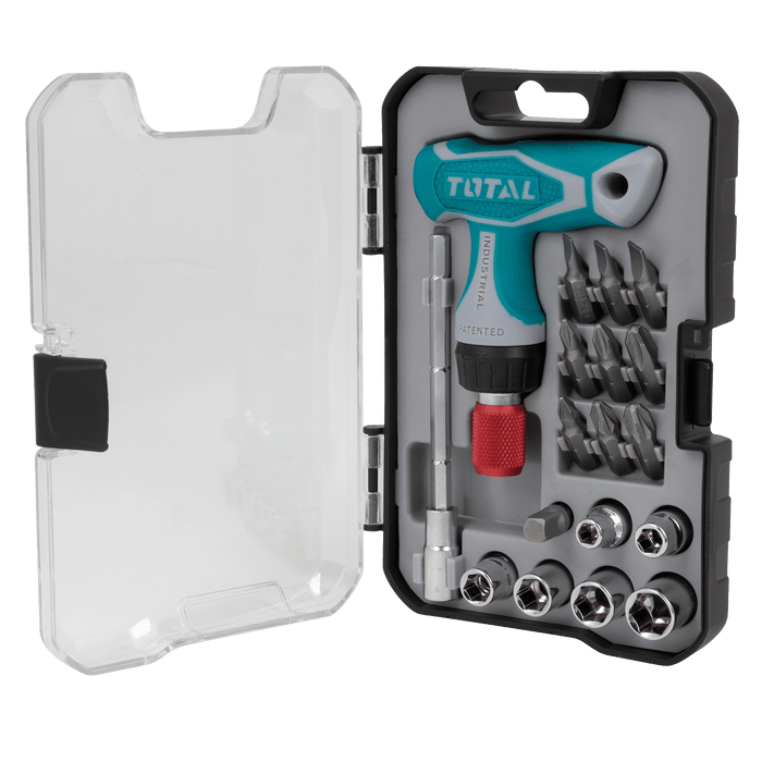 Total Tools T Handle Screwdriver Set, 18 Pieces TACSD30186 - FluidAirFittings
