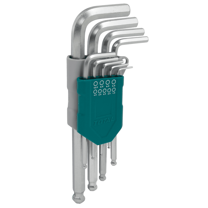Total Tools Allen Key Set B/Point Long Arm, 9 Piece THT106291 - FluidAirFittings