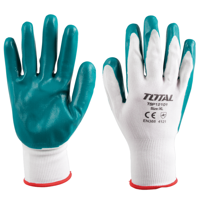 Total Tools NBR Coated Palm Gloves XL TSP12101 - FluidAirFittings