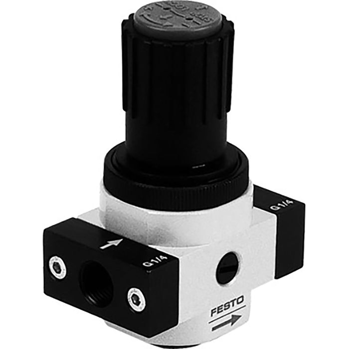 Festo 1/4" Regulator c/w Connection Plate 162591 - FluidAirFittings