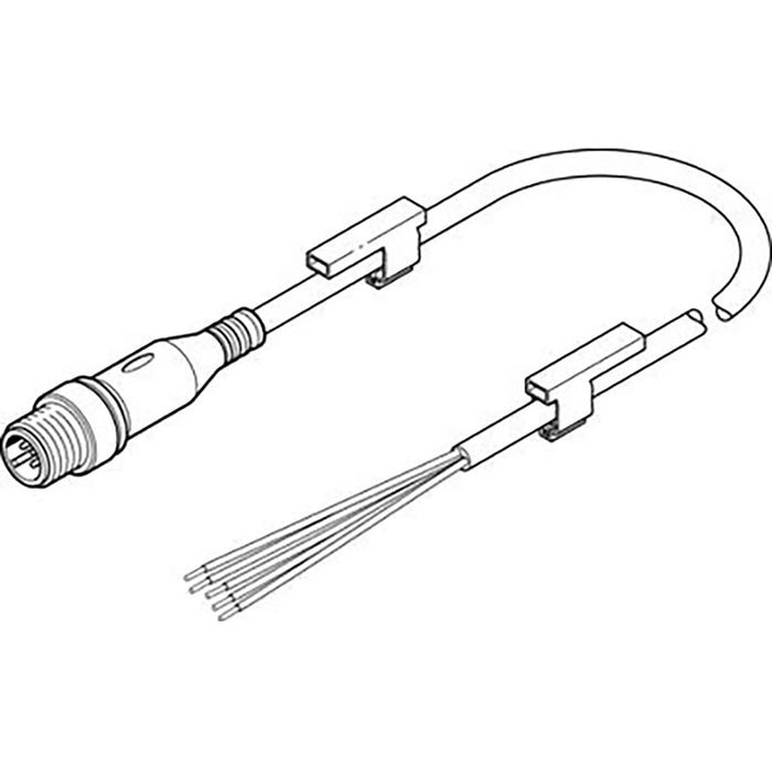 Festo NEBU-LE5-K-1-M12G5 Connecting Cable 569840 - FluidAirFittings