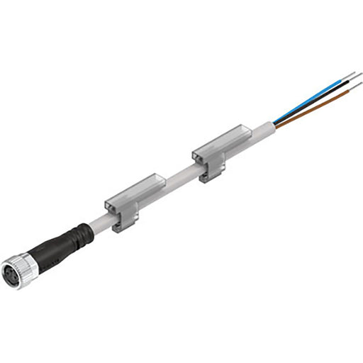 Festo NEBU-M8G3-R-2.5-LE3 Connecting Cable 569845 - FluidAirFittings