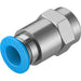 Festo QSF-3/8-6-B BSPP Female Stud Sold in Multiples Of 10 Only 190652 - FluidAirFittings