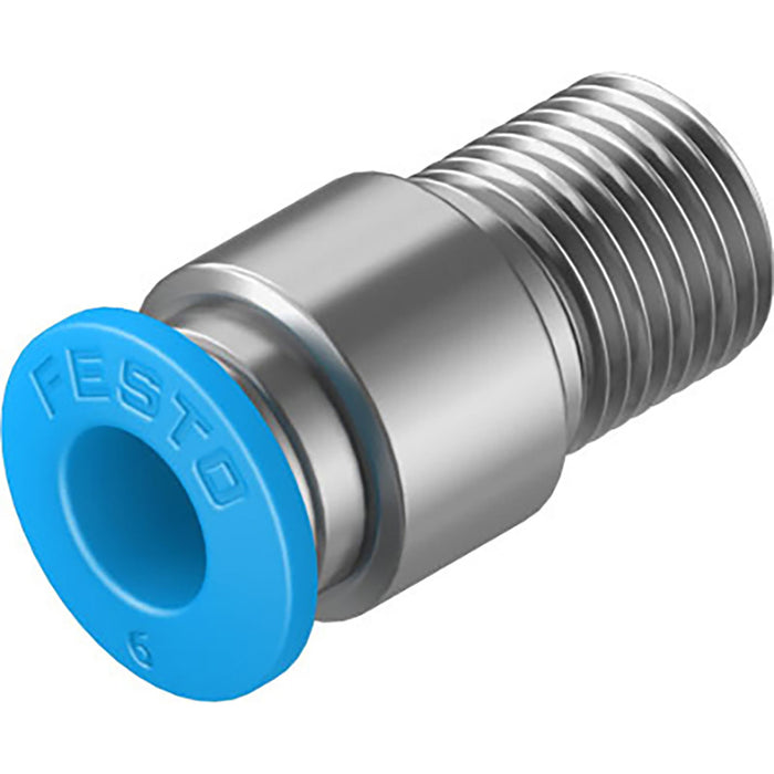 Festo QS-1/4-8-I Push in Connector Sold in Multiples Of 10 Only 153016 - FluidAirFittings