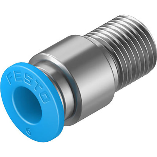 Festo QS-1/8-8-I Push in Connector Sold in Multiples Of 10 Only 153015 - FluidAirFittings