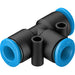 Festo QSMT-3 Push in Tee Sold in Multiples Of 10 Only 153365 - FluidAirFittings