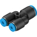 Festo QSY-8-6-50 Unequal Y Con Push in Sold in Multiples Of 50 Only 130813 - FluidAirFittings