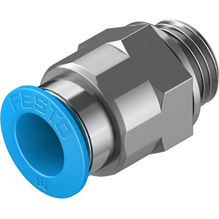 Festo QS-G3/8-8-50 Male Stud Hex Body Sold in Multiples Of 50 Only 132043 - FluidAirFittings