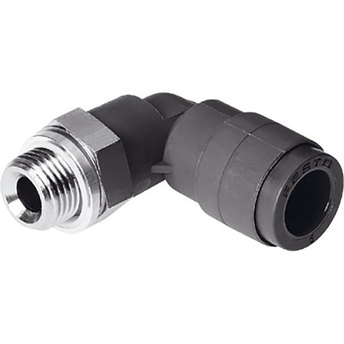 Festo QSL-V0-G1/2-10 Male Stud Elbow Res to W/Spat 186334 - FluidAirFittings