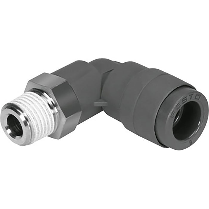 Festo QSL-V0-1/4-10 Male Stud Elbow Res to W/Spat Sold in Multiples Of 10 Only 160515 - FluidAirFittings
