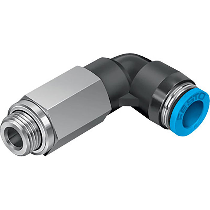 Festo QSLL-G1/8-8-100 Male Stud Elbow Ext Sold in Multiples Of 100 Only 133017 - FluidAirFittings