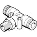 Festo QST-G3/8-10 Male Stud Tee On Branch Sold in Multiples Of 10 Only 186164 - FluidAirFittings