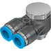 Festo QSYLV-G1/4-8 Push-In Y-Fitting 186210 - FluidAirFittings