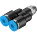 Festo QSY-G1/8-6 Male Stud Y Sold in Multiples Of 10 Only 186180 - FluidAirFittings