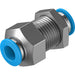 Festo QSS-10-F Bulkhead Con FXD Coll Push in Sold in Multiples Of 10 Only 130643 - FluidAirFittings