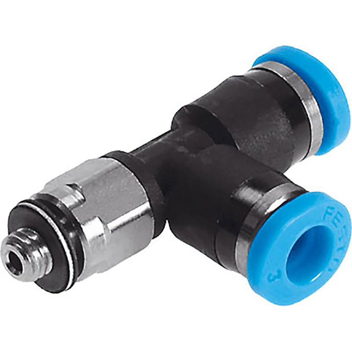 Festo QSMTL-1/8-6 Run Male Stud Tee Sold in Multiples Of 10 Only 153364 - FluidAirFittings