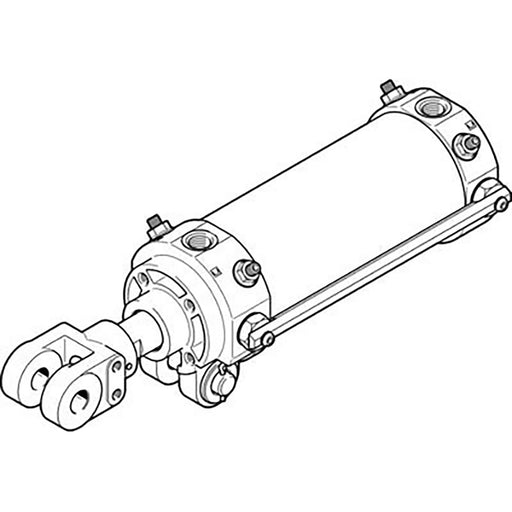 Festo 1/4" Female BSPT Hinge CYL 549551 - FluidAirFittings
