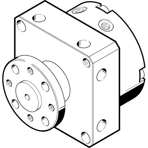 Festo M3 Female Metric Semi-Rotary Drive 185928 - FluidAirFittings
