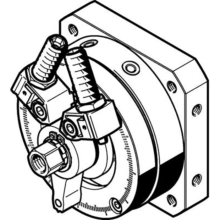 Festo M5 Female Metric Semi-Rotary 547597 - FluidAirFittings