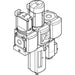 Festo 1/4" Filter Regulator Manual On-Off Valve 542300 - FluidAirFittings