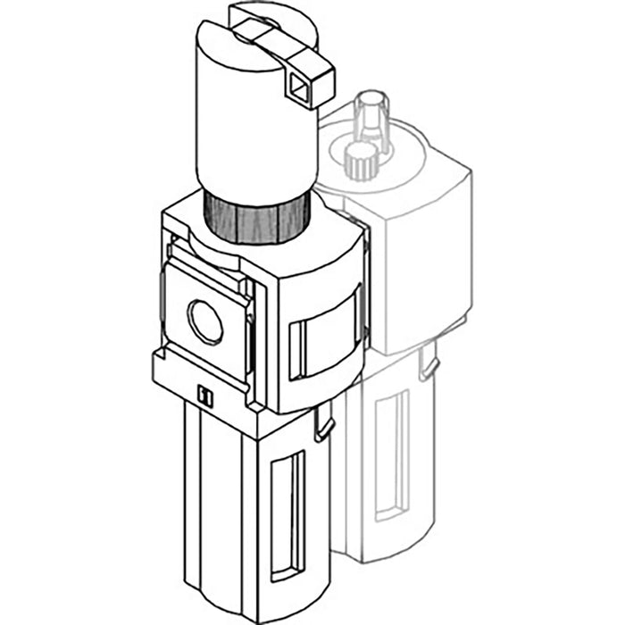 Festo 1/4" Service Unit Filter-Regulator-Lubricator 531121 - FluidAirFittings