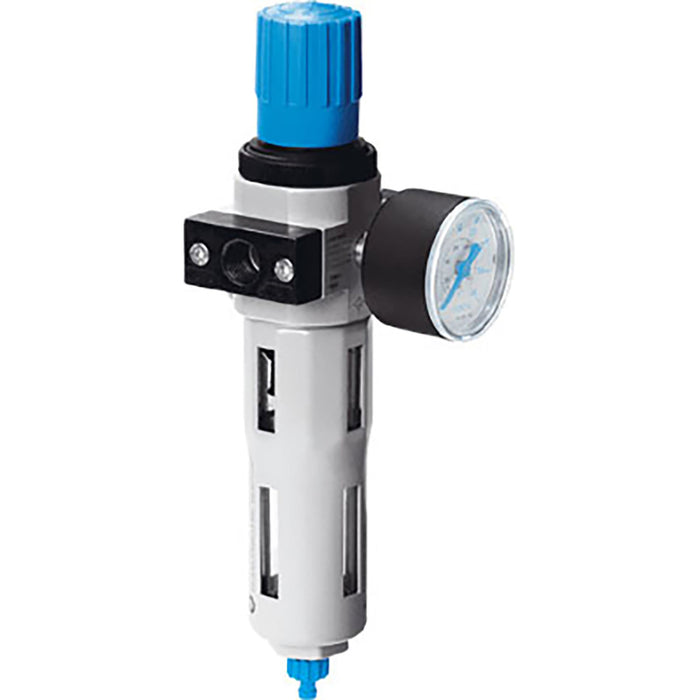 Festo 1/2" Filter Regulator Metal Bowl Guard and Gauge 159584 - FluidAirFittings