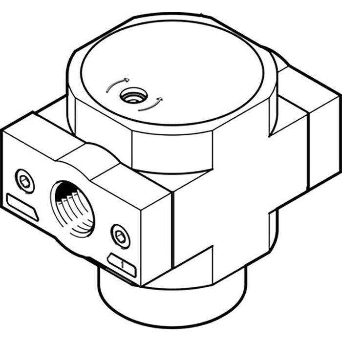 Festo HEL-1/4-D-Midi On-Off Valve 186521 - FluidAirFittings