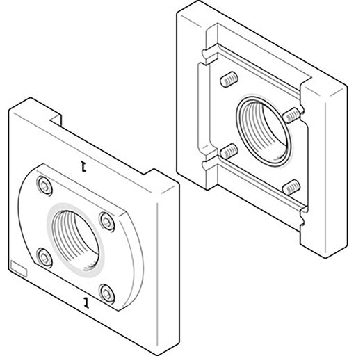 Festo 1/4" Sub-Base PAML-CP-186-HP3-G14 1629300 - FluidAirFittings