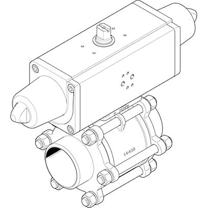 Festo VZBA-2"-WW-63-T-22-F0507-V4V4T-PS90-R-90 1774110 - FluidAirFittings