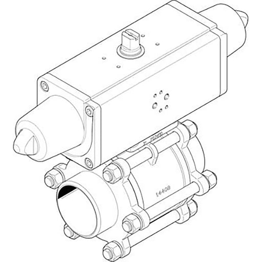 Festo VZBA-21/2"-WW-63-T-22-F0710-V4V4T-PS120 1774111 - FluidAirFittings