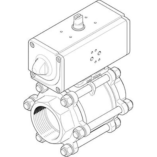 Festo VZBA-3"-GG-63-T-22-F0710-V4V4T-PP180-R-9 1809660 - FluidAirFittings