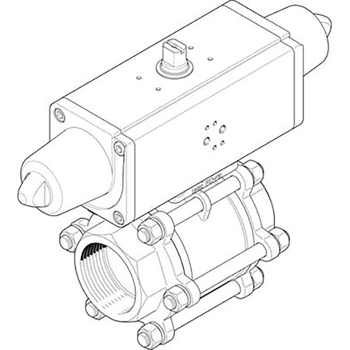 Festo VZBA-1/4"-GG-63-T-22-F0304-V4V4T-PS15-R 1758069 - FluidAirFittings